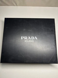 100% AUTHENTIC PRADA SHOE PRESENTATION GIFT BOX STORAGE SIZE 37.5 12”x10”x4.5” - Picture 1 of 6