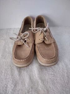 Mocassini da barca Sperry Top-Sider in pelle con stampa zebrata taglia 6,5 M (9778515) - Foto 1 di 17