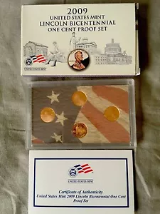 2009 United States Mint Lincoln Bicentennial One Cent Proof Set - Picture 1 of 4