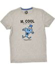 JULES Mens Graphic T-Shirt Top Medium Grey Cotton BA03