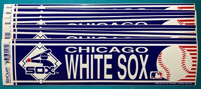 Chicago WHITE SOX  VINYL Bumper Sticker MLB by Wincraft LICENSED MADE in U.S.A. - Image 1 of 3