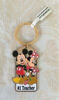 NEW Disney Parks Mickey Minnie Mouse Kissing Magnetic Eyes Close Keychain Set