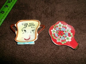 Decorative Vtg. Butter Pat Dish + Dish to Seep Tea Bags?? - Picture 1 of 4