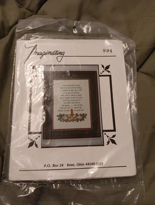 Kit de punto de cruz imaginativo contado #994 "POEMA DE NAVIDAD" NUEVO  Foto 1 de 3