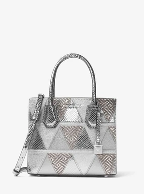 Bandolera Michael Kors Mercer Mediana Metálica Ligera Peltre Patchwork Cuero NUEVA Foto 1 de 4