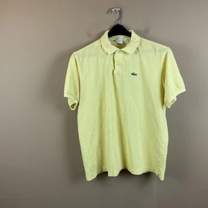 Polo de golf Lacoste para hombre 7 XL amarillo S/S logotipo algodón - Imagen 1 de 10