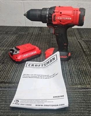Taladro inalámbrico Craftsman Tools CMCD700 20V MAX 1/2" + batería de 1,5 Ah Foto 1 de 4