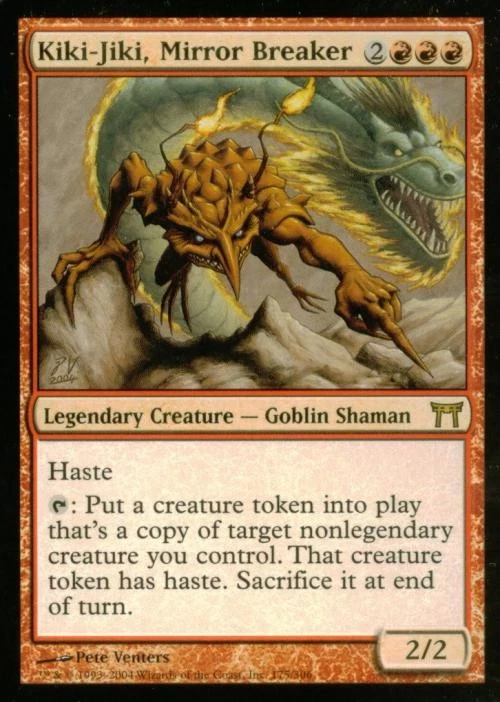 Kiki-Jiki, Mirror Breaker -Foil Heavy Play MTG Champions of Kamigawa - Image 1 of 1