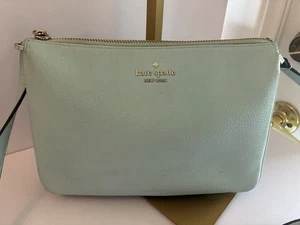 Kate Spade Leila Triple Gusset Zip Crossbody Blue Pebbled Leather - Bild 1 von 17