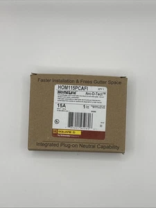10PCS SQUARE D HOMELINE HOM115PCAFI HOM115PCAFIC 15A AFCI PLUG ON NEUTRAL - Picture 1 of 5