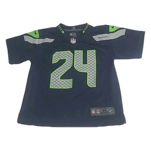 Nike On Field NFL Players Seattle Seahawks Marshawn Lynch Youth Medium Jersey 24 - Picture 1 of 14