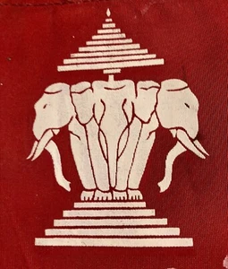 SUPER RARO Hecho a Mano MAAG Grupo de Asistencia Asesor Militar Laos Escritorio Bandera CIA - Imagen 1 de 6