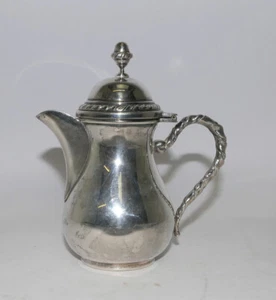 Kl. italienisches Mokkakännchen barocke Form 800er Silber Greggio Rino H. 14 cm - Bild 1 von 12