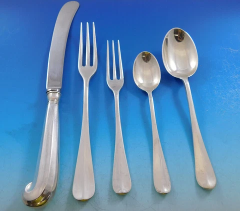 Queen Anne Williamsburg by Stieff Sterling Silver Flatware Set 8 Dinner 40 pcs Cover