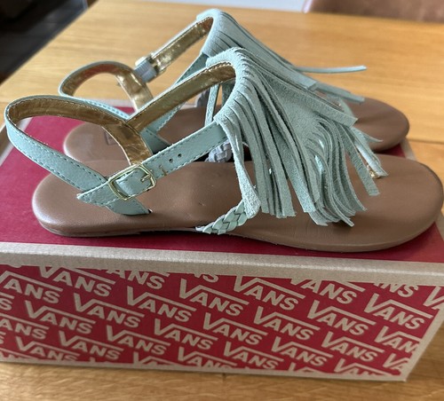 Sandali da donna verdi Vans Kihana Fringe Gossamer taglia 8