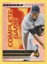 MARIANO RIVERA 2013 Pinnacle Clear Vision Pitching Complete Game #CV10 Yankees