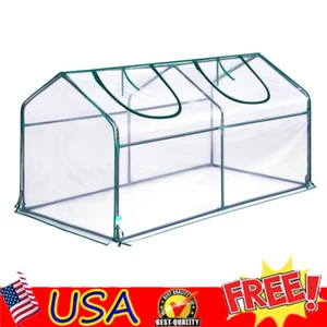 Portable Mini Cloche Greenhouse w/ Elevated Bottom Reinforced Waterproof House - Picture 1 of 8