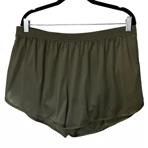 Vintage Duke XXL Silkies Green Nylon Running Short Panty Shorts Sport Swim Track - Picture 1 of 4
