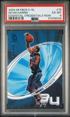 2004 Skybox E-XL DEVIN HARRIS Rookie Credentials NOW 10/75 PSA 6 Pop 1 Highest - Image 1 of 2