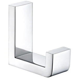 Polished Chrome Bath Towel Hook 304 Stainless Steel L Shape Coat Hanger Bathroom - Picture 1 of 9