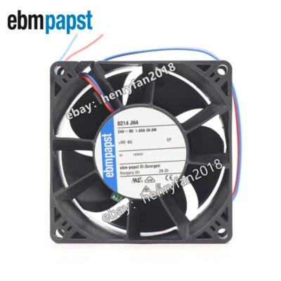 Ebmpapst 8214JH4 Axial Fan DC 24V 39.6W 1.65A 80*80*38MM 2-wires Cooling Fan - Image 1 of 4