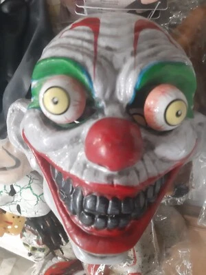 Maschera Clown Con Occhi Mobili - Immagine 1 di 3