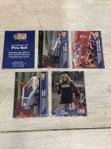 1991 Pro Set NHRA Winston Drag Racing Card Promo Prototype 4 + Cover Force R3 - Picture 1 of 1