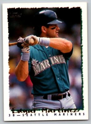1995 Topps #55 Edgar Martinez Seattle Mariners - Image 1 of 2
