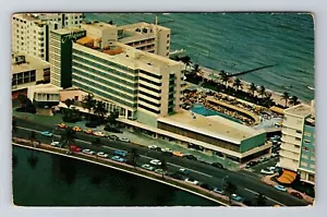 Miami Beach FL-Florida Hotel Algeri antica cartolina ricordo d'epoca c1958 - Foto 1 di 2