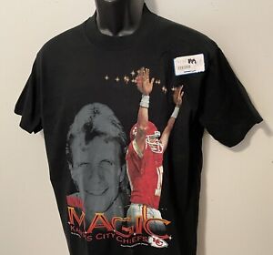 Vintage '94 #19 JOE MONTANA Chiefs *MONTANA MAGIC* T-Shirt NEW Old Stock NWT MED