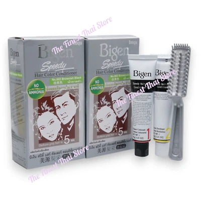 Bigen Speedy Color de Cabello Marrón Negro Nº882, 80g Pack de 2 Caja Foto 1 de 3