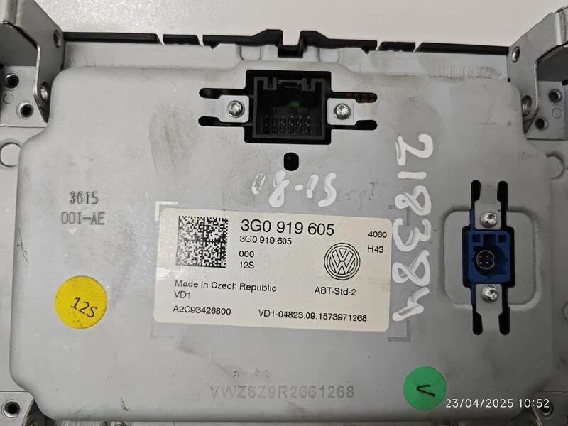 3G0919605 bildschirm 218384 für VOLKSWAGEN GOLF - 7 GENERACION 2012 - 2017 - - Bild 1 von 1