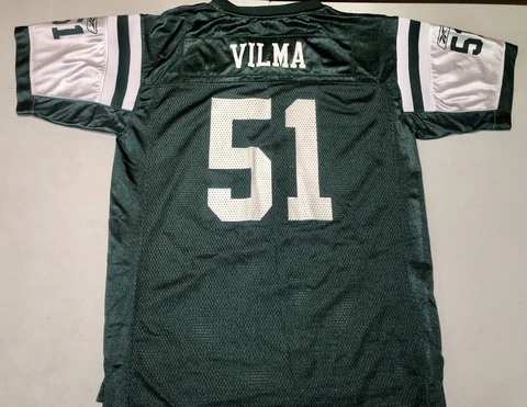 Authentic Reebok - Jon Vilma #51 NY Jets Green Jersey - Youth XL Cover