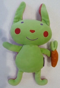 D5. DOUDOU SEMI PLAT DPAM DU PAREIL AU MEME LAPIN CAROTTE VERT ROUGE - TTBE - Picture 1 of 2