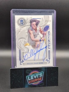 2024 Topps Royalty Tennis Influential Ink On Card Auto Blue Billie Jean King /25 - Picture 1 of 2