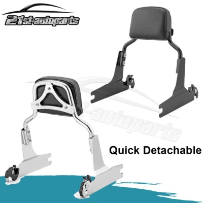 Respaldo de barra de pasajero Sissy para Harley Fat Boy FLSTF tren nocturno FXSTB 07-17 Foto 1 de 4