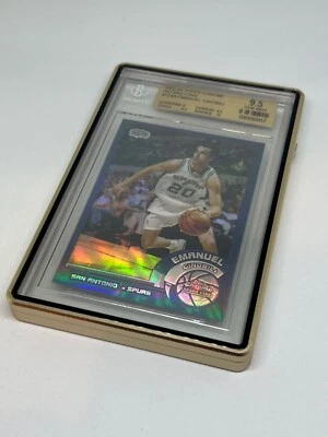 2002 Topps Chrome Emanuel Manu Ginobili Refractor Rookie RC BGS 9.5 - Image 1 of 2