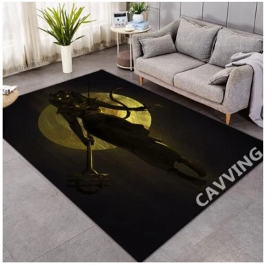 Anubis Egyptian god Rug Carpet 120CM x 180CM Ancient Room carpet - Image 1 of 3