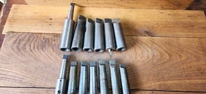 Machinist Tool Lot of 13 Arbor Shanks, Various Sizes, Used Condition - Picture 1 of 13