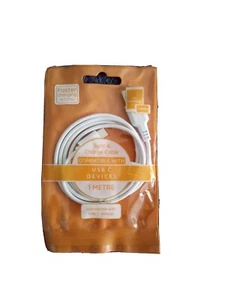 USB-C Synchronize Cable Tablets & Mobiles-Devices-Input 5V, Out put 1.5V. White - Picture 1 of 2