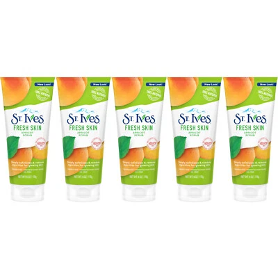5 Pack St.Ives Naturally Clear Fresh Skin Apricot Scrub 6 Oz Each - Image 1 of 3