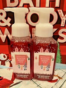 (2) Bath & Body Works WINTER BERRY ICE ❄ Foaming HAND SOAP Lot of 2 YUM