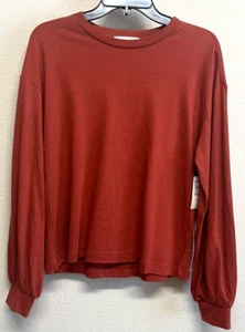 Camisa con globo TREASURE & BOND talla S con torso óxido ocre NUEVA - Imagen 1 de 7