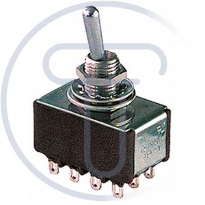 Deviatore quadripolare a leva 4PDT ON-ON con terminali a saldare, foro di montag - Picture 1 of 2