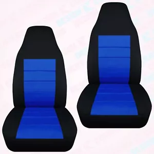 Juego fundas asiento coche delanteras para Ford Explorer 1991-2002 negro y azul oscuro - Imagen 1 de 10