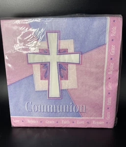 Rejoice Communion Pink Luncheon Napkins 36 Ct - Picture 1 of 2