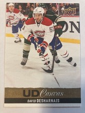 2013-14 Upper Deck Canvas - DAVID DESHARNAIS #C126 - Montreal Canadiens Insert