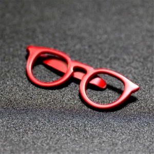 2pcs Fashion Glasses Shape Tie Clip Bar Necktie Pin Clamp Mens Accessories Party - Picture 1 of 16