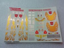 Ocean Detail Decals for Power of the Prime Rodimus Prime,In stock!