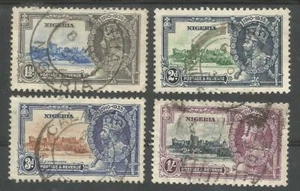 NIGERIA DIE 1935 GV SILBERJUBILÄUMSSET GUT BIS FEIN GEBRAUCHT KAT. £ 65 - Bild 1 von 2
